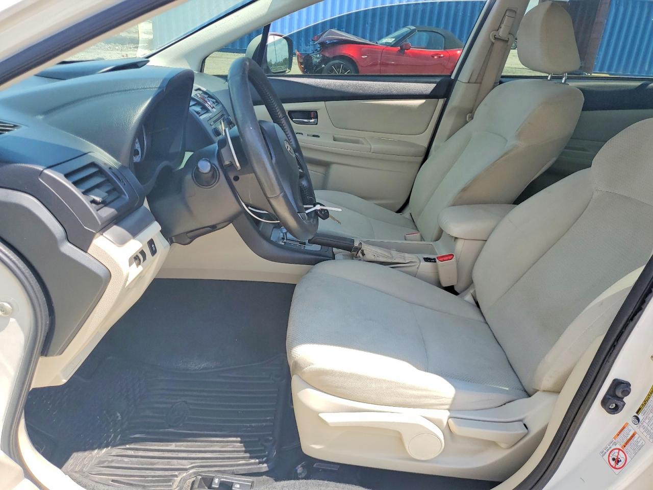 2013 Subaru Impreza Premium White vin: JF1GJAD60DH012968