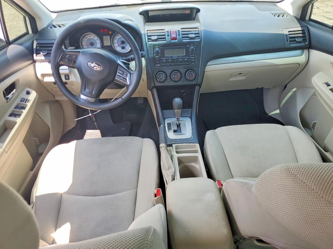2013 Subaru Impreza Premium White vin: JF1GJAD60DH012968