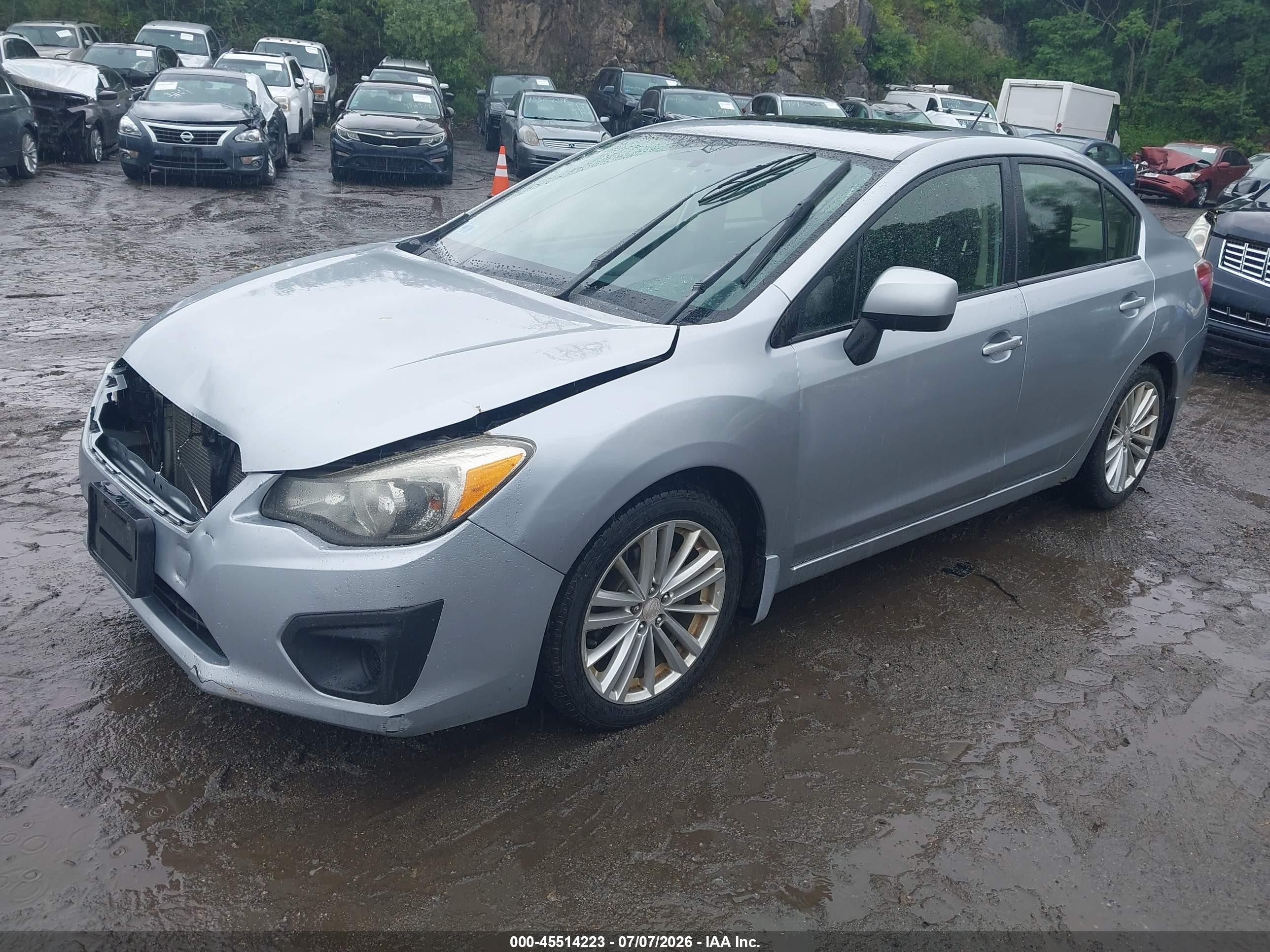 2013 Subaru Impreza 2.0i Premium Blue vin: JF1GJAD60DH016924