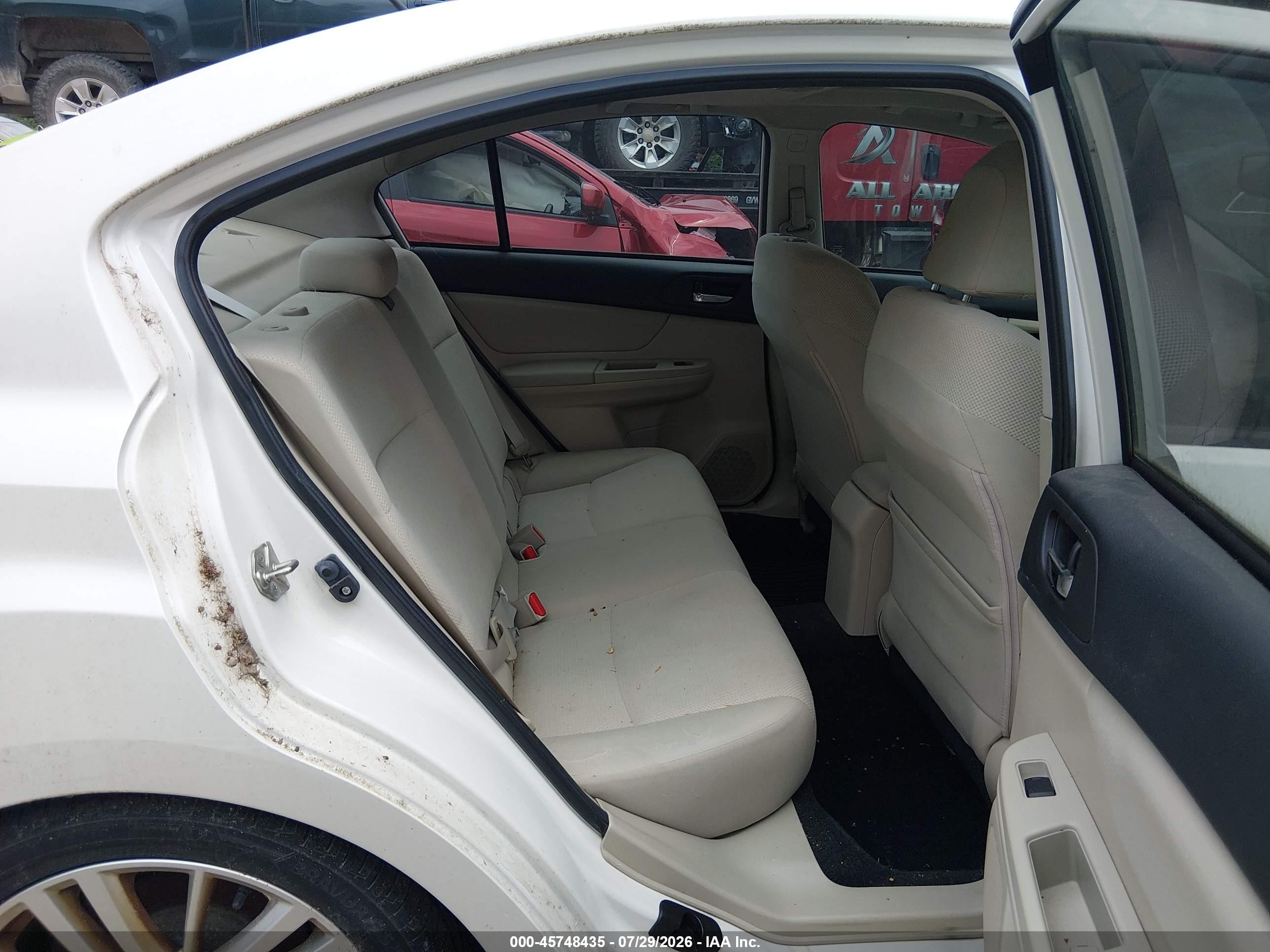 2013 Subaru Impreza 2.0i Premium White vin: JF1GJAD60DH022125