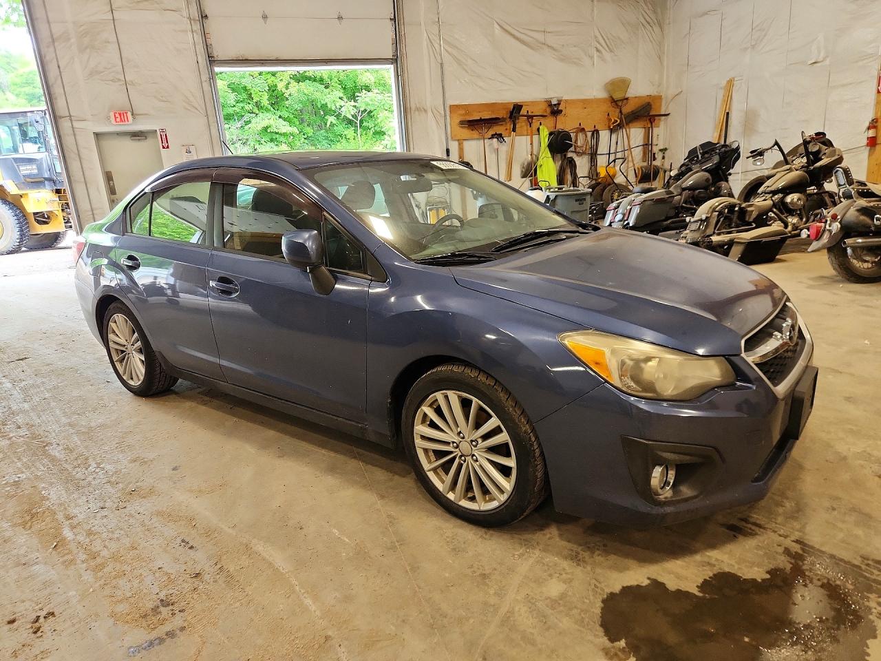2013 Subaru Impreza Premium Blue vin: JF1GJAD61DH008136