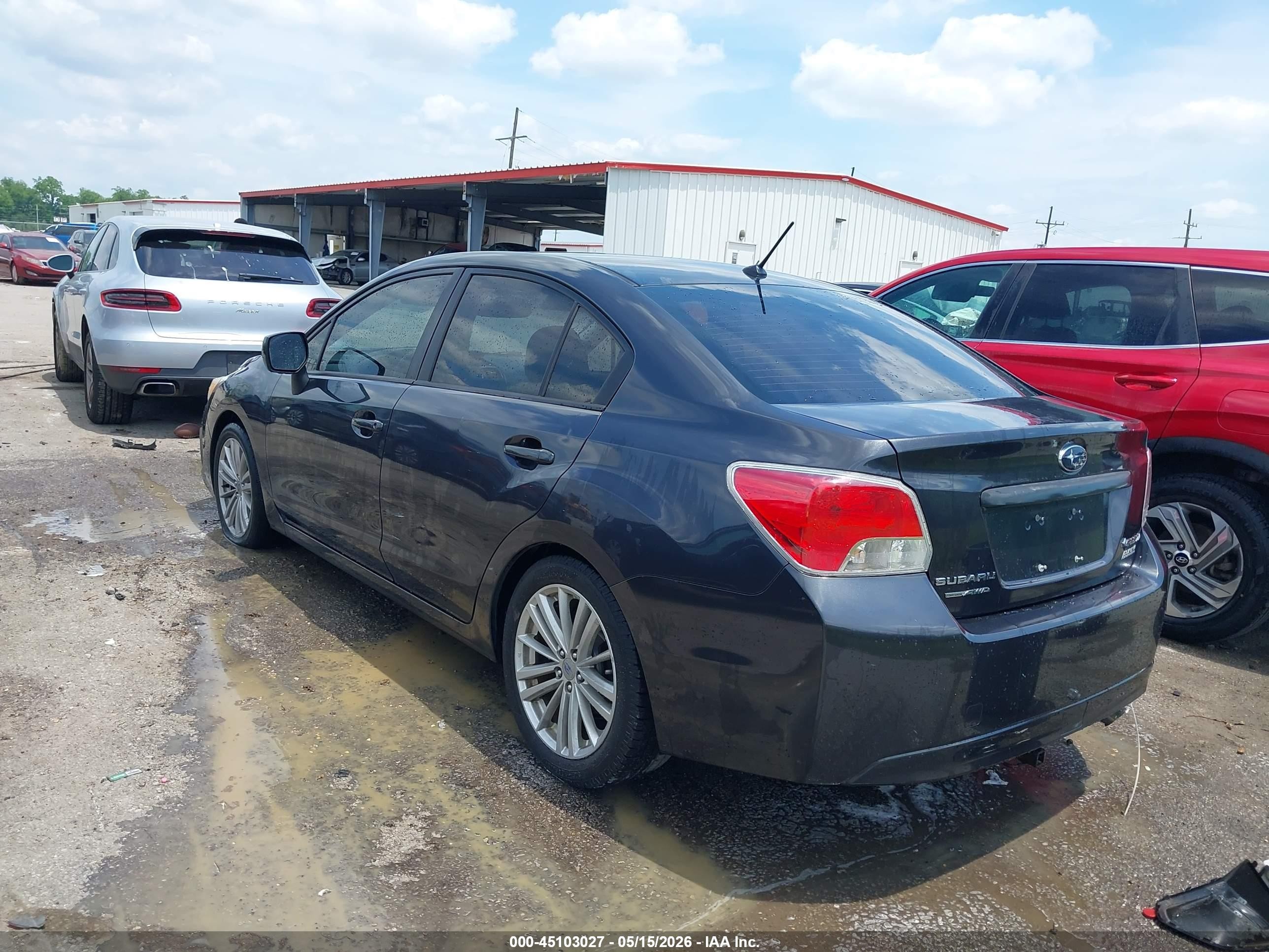 2013 Subaru Impreza 2.0i Premium Gray vin: JF1GJAD61DH033750