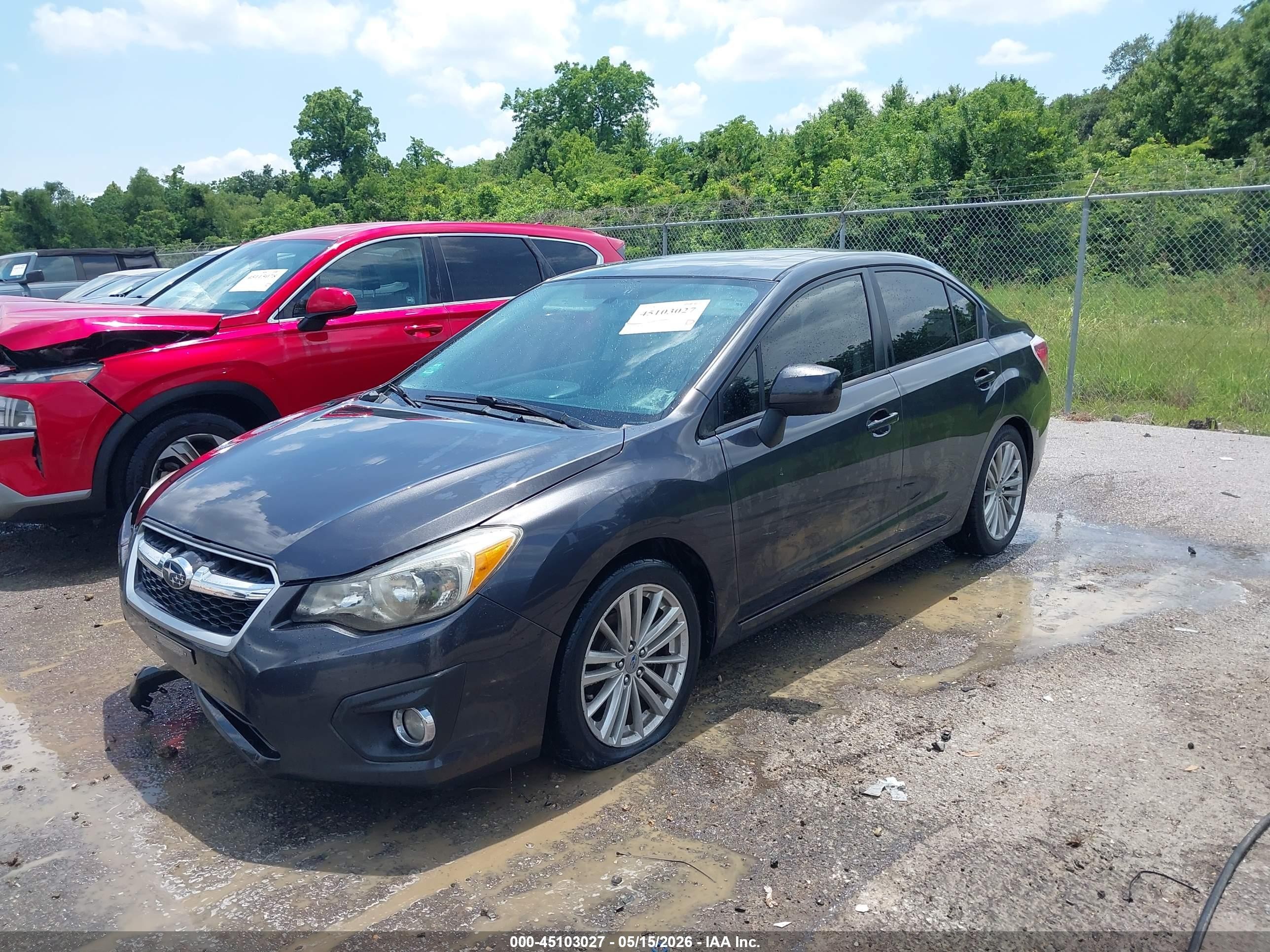 2013 Subaru Impreza 2.0i Premium Gray vin: JF1GJAD61DH033750