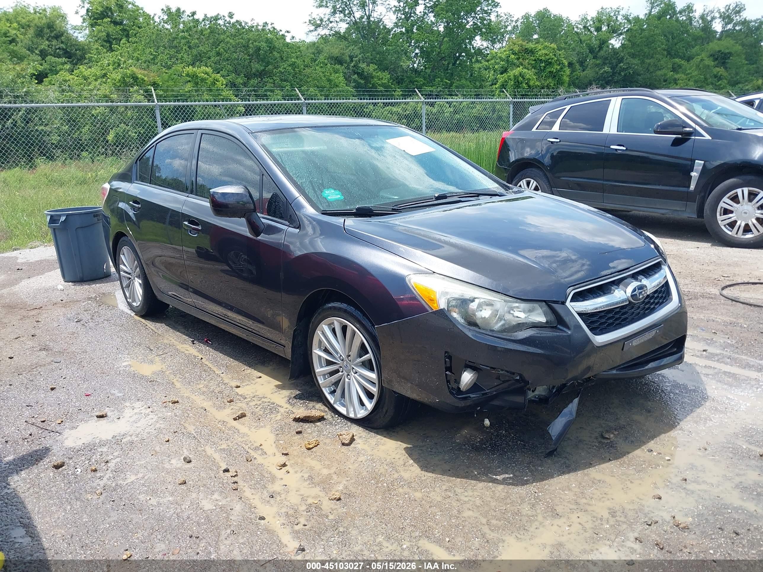 2013 Subaru Impreza 2.0i Premium Gray vin: JF1GJAD61DH033750