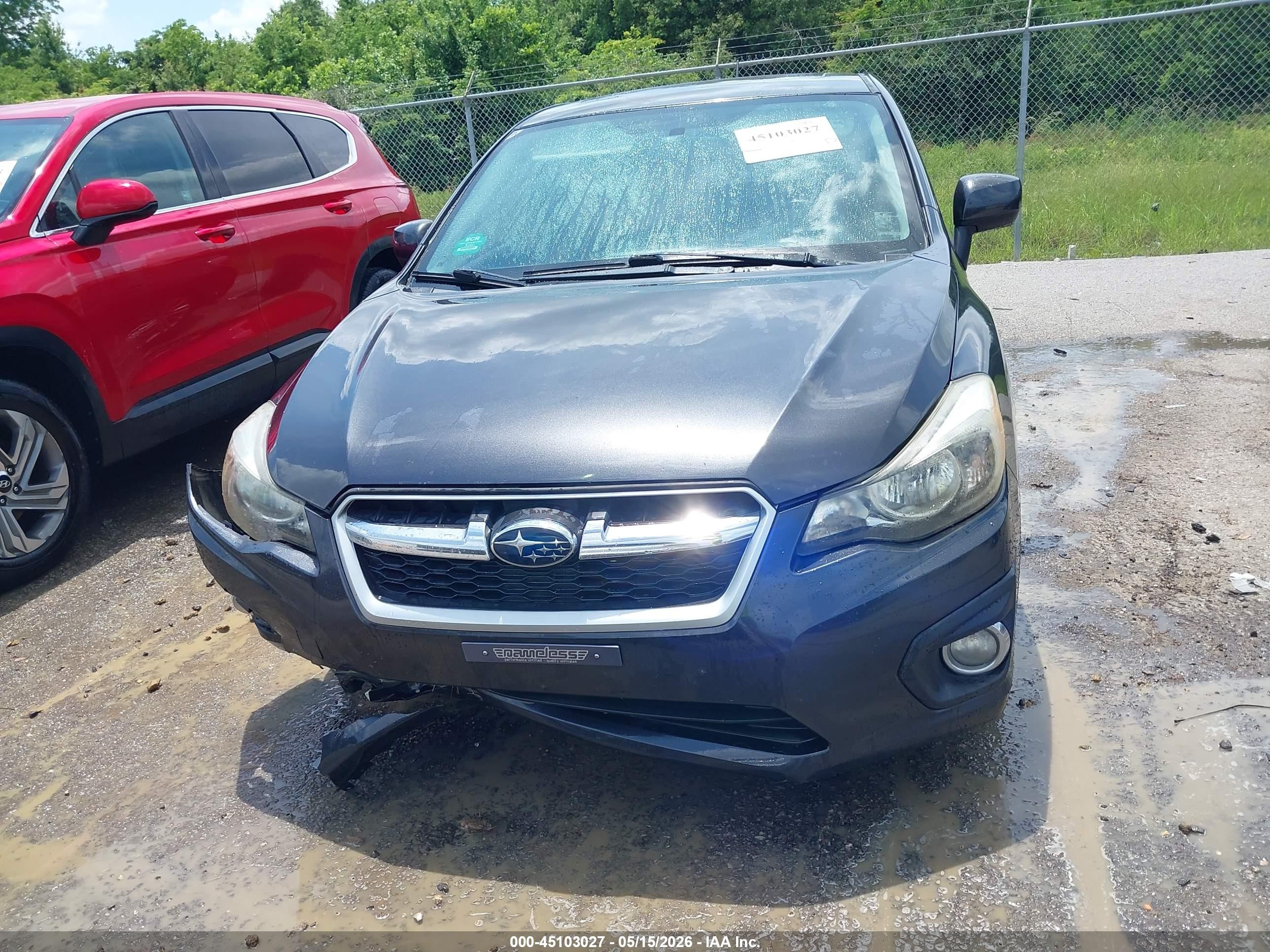 2013 Subaru Impreza 2.0i Premium Gray vin: JF1GJAD61DH033750