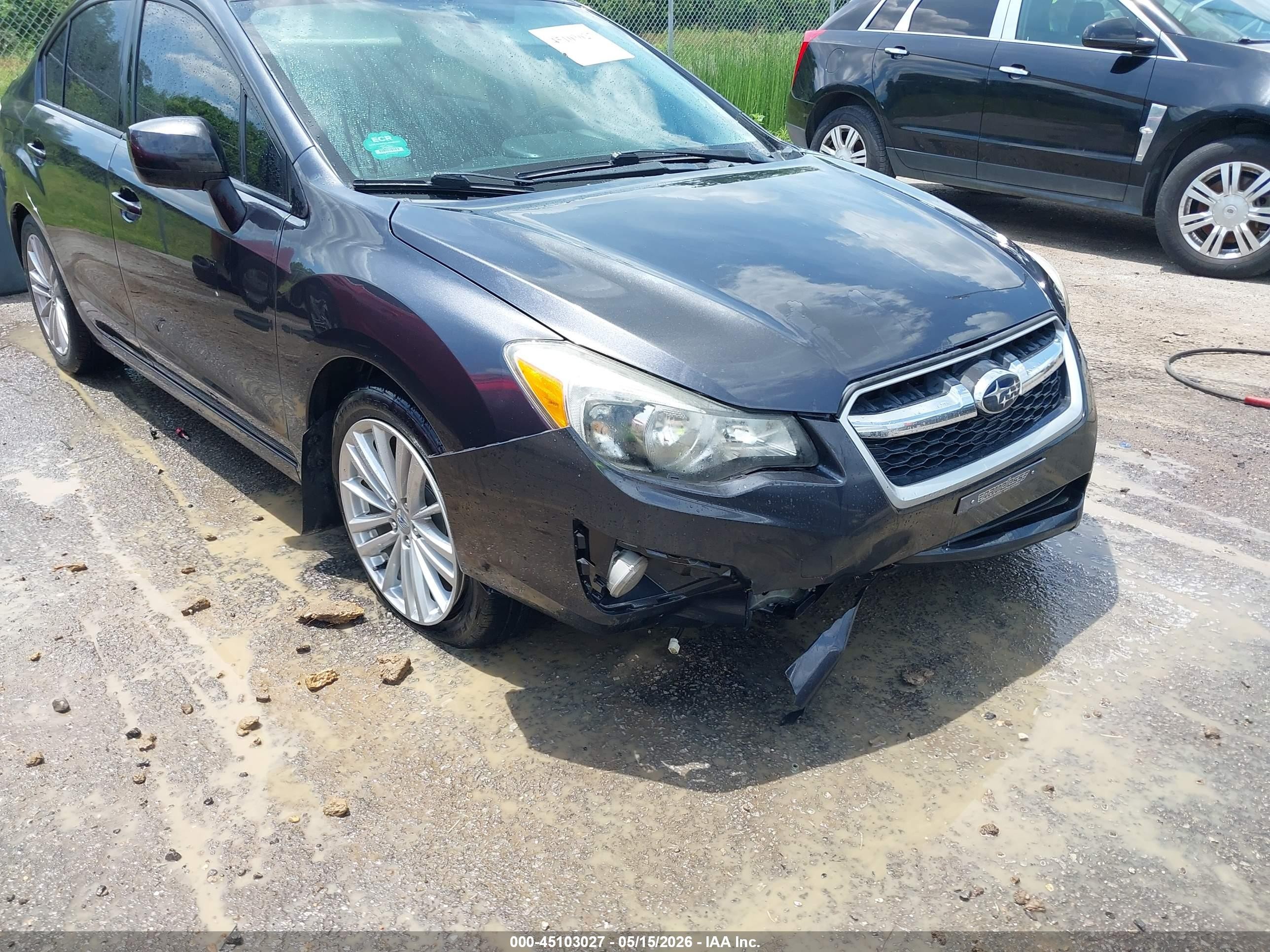 2013 Subaru Impreza 2.0i Premium Gray vin: JF1GJAD61DH033750