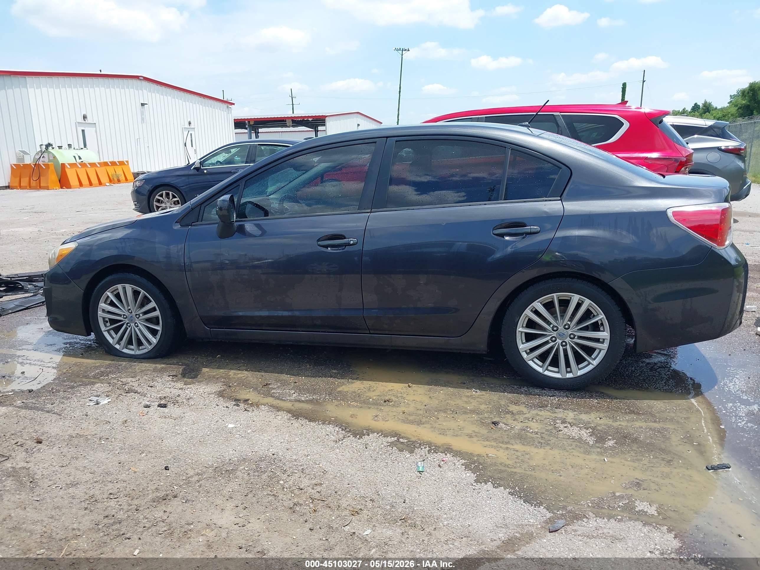 2013 Subaru Impreza 2.0i Premium Gray vin: JF1GJAD61DH033750