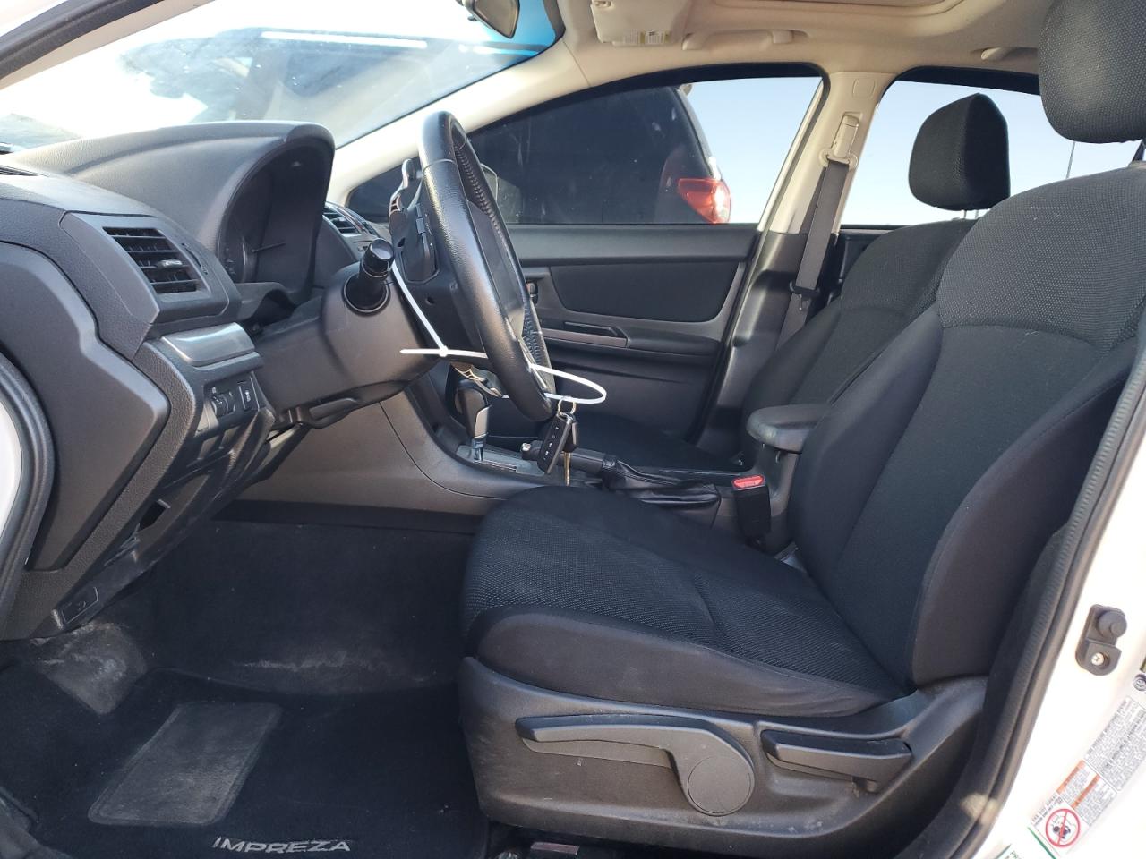 2012 Subaru Impreza Premium White vin: JF1GJAD62CH004868