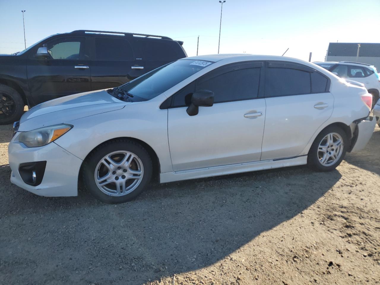 2012 Subaru Impreza Premium White vin: JF1GJAD62CH004868