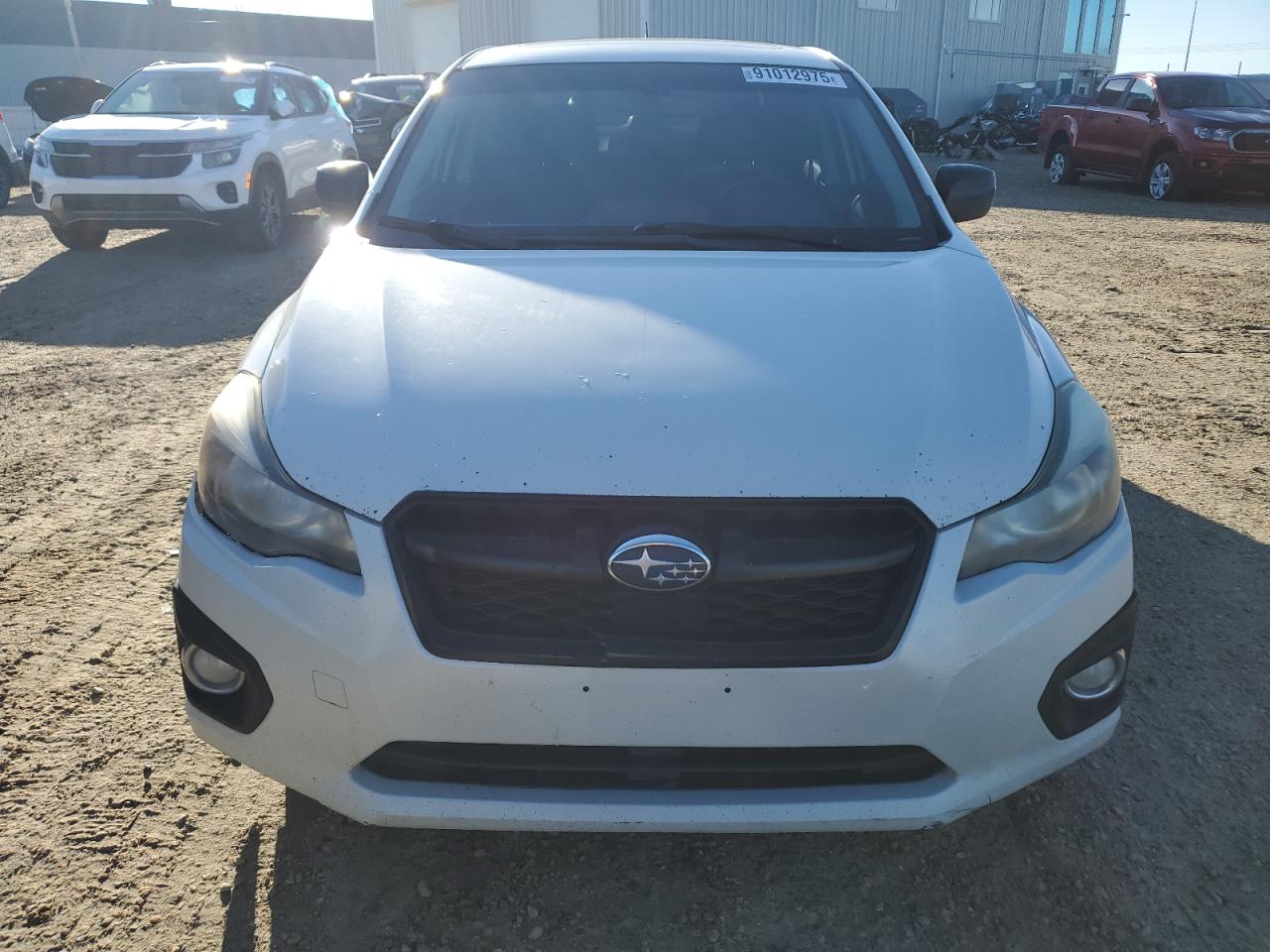 2012 Subaru Impreza Premium White vin: JF1GJAD62CH004868
