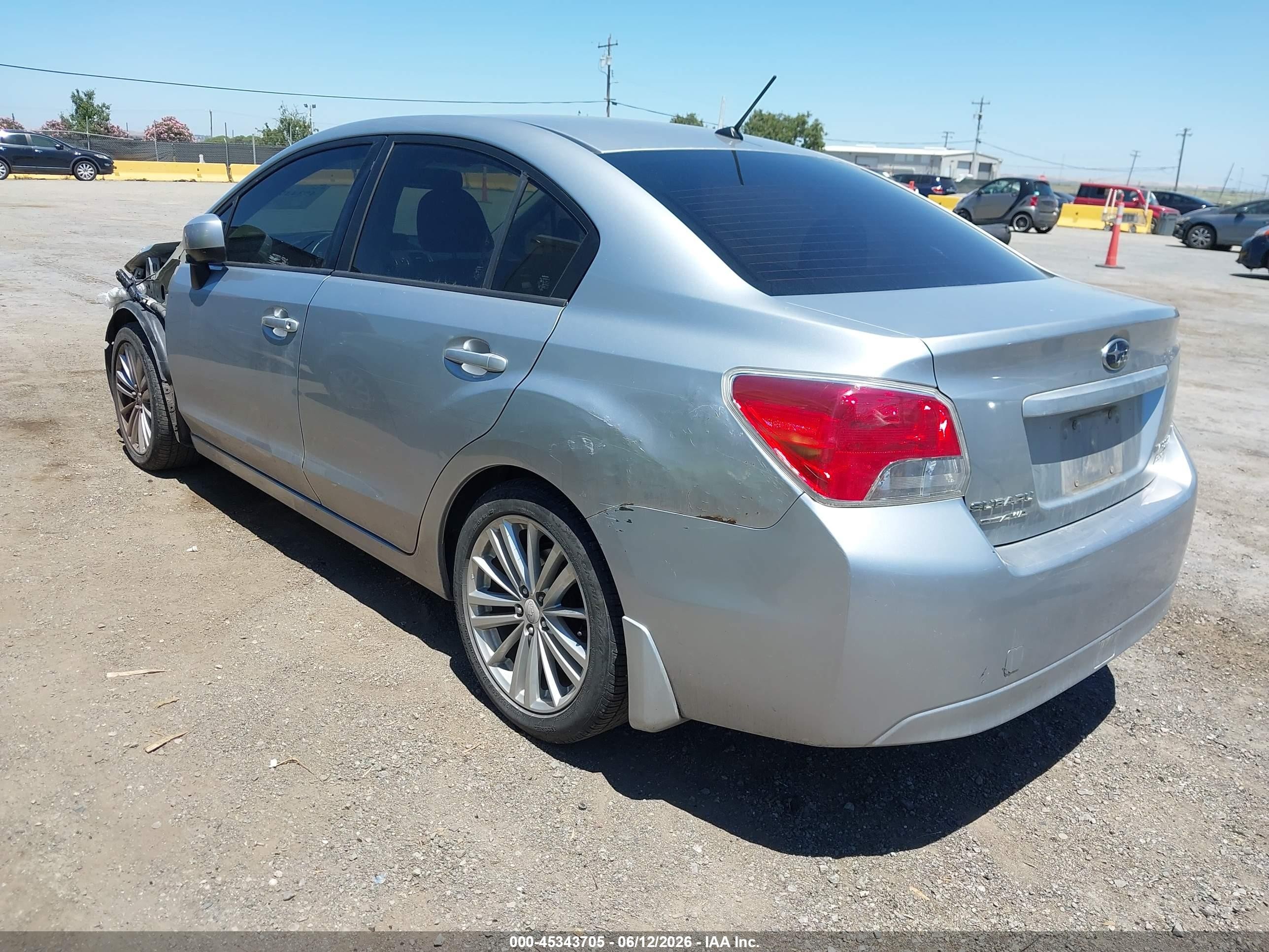 2012 Subaru Impreza 2.0i Premium Gray vin: JF1GJAD62CH008385