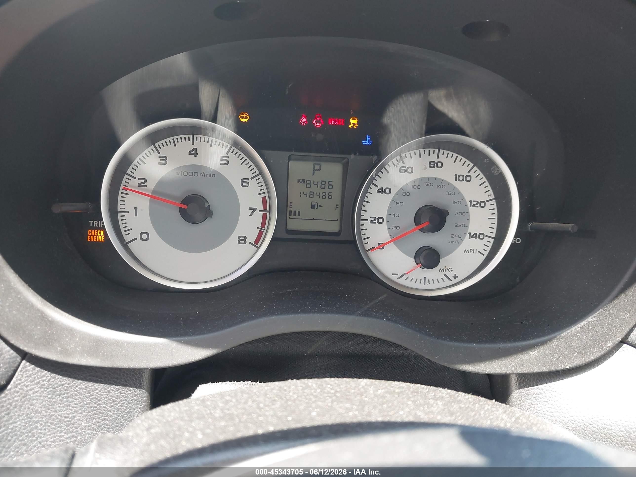2012 Subaru Impreza 2.0i Premium Gray vin: JF1GJAD62CH008385