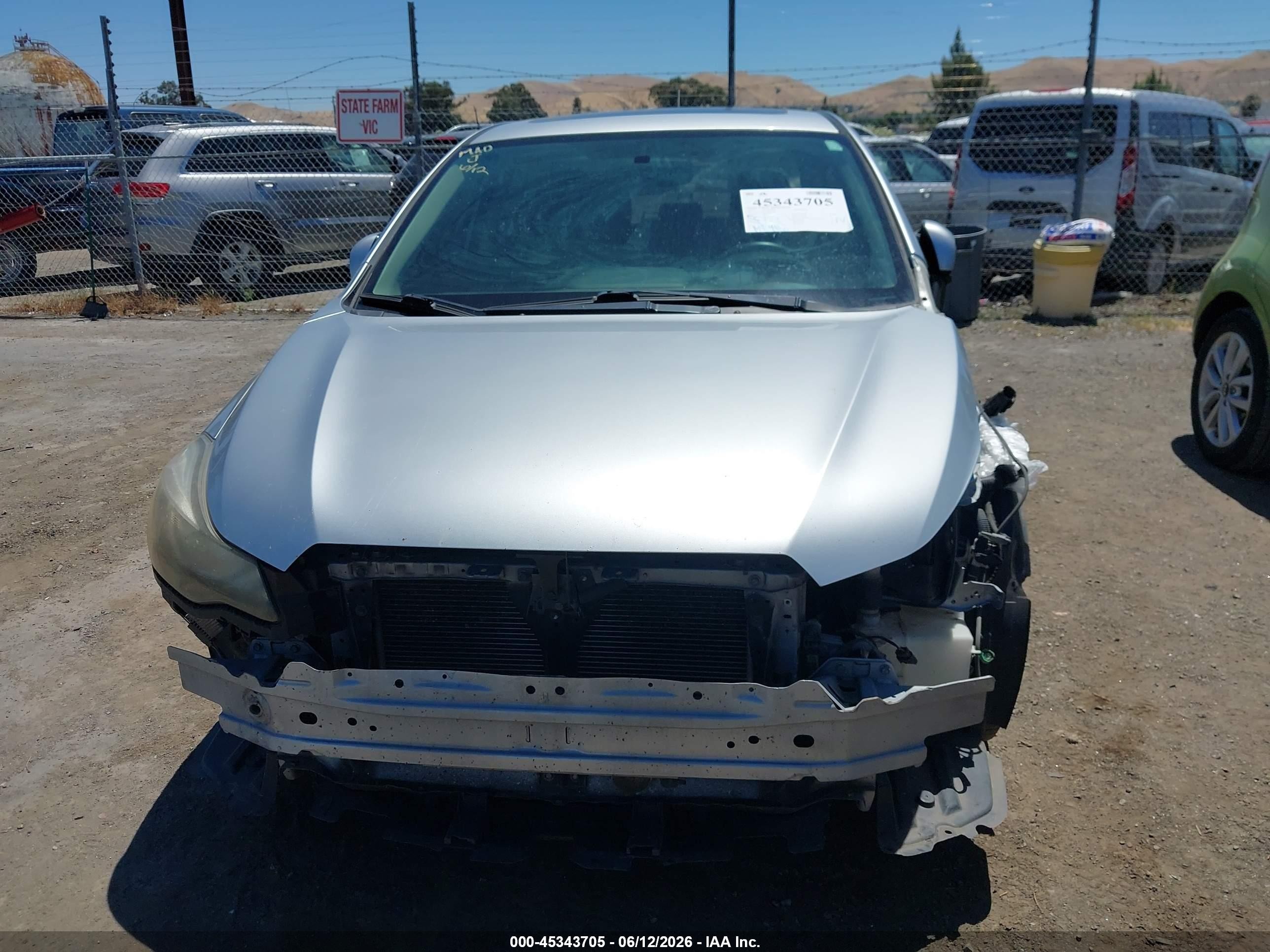 2012 Subaru Impreza 2.0i Premium Gray vin: JF1GJAD62CH008385
