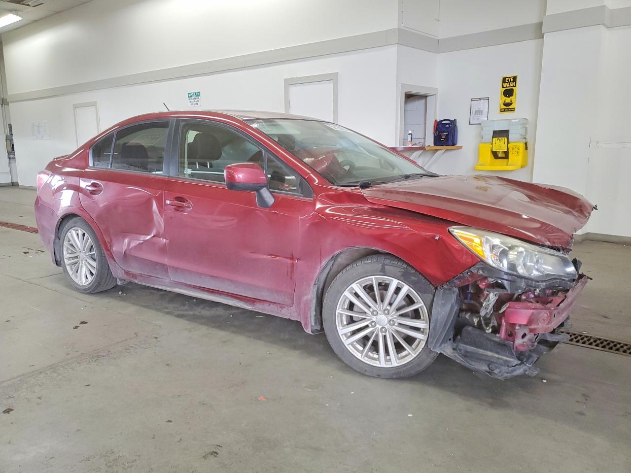 2013 Subaru Impreza Premium Red vin: JF1GJAD62DH003995