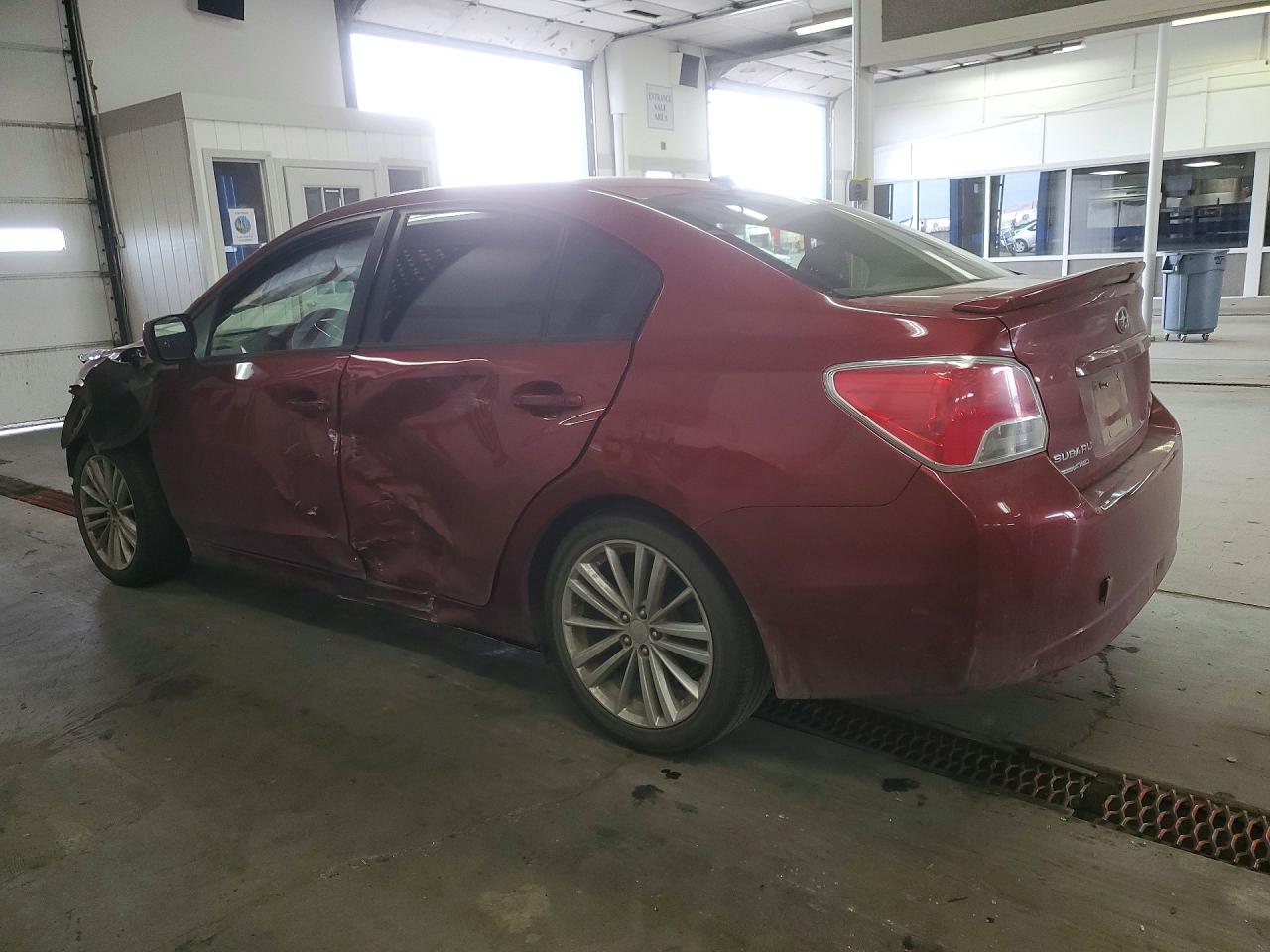 2013 Subaru Impreza Premium Red vin: JF1GJAD62DH003995