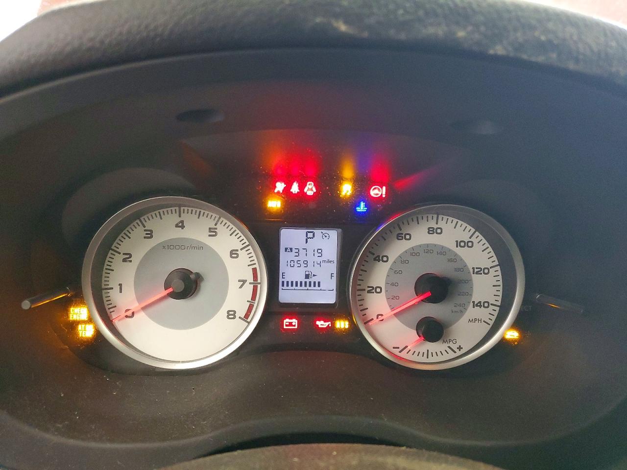2013 Subaru Impreza Premium Red vin: JF1GJAD62DH003995