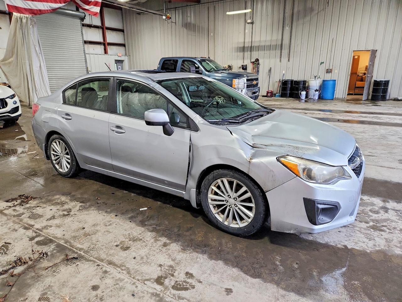 2013 Subaru Impreza Premium Silver vin: JF1GJAD62DH011997