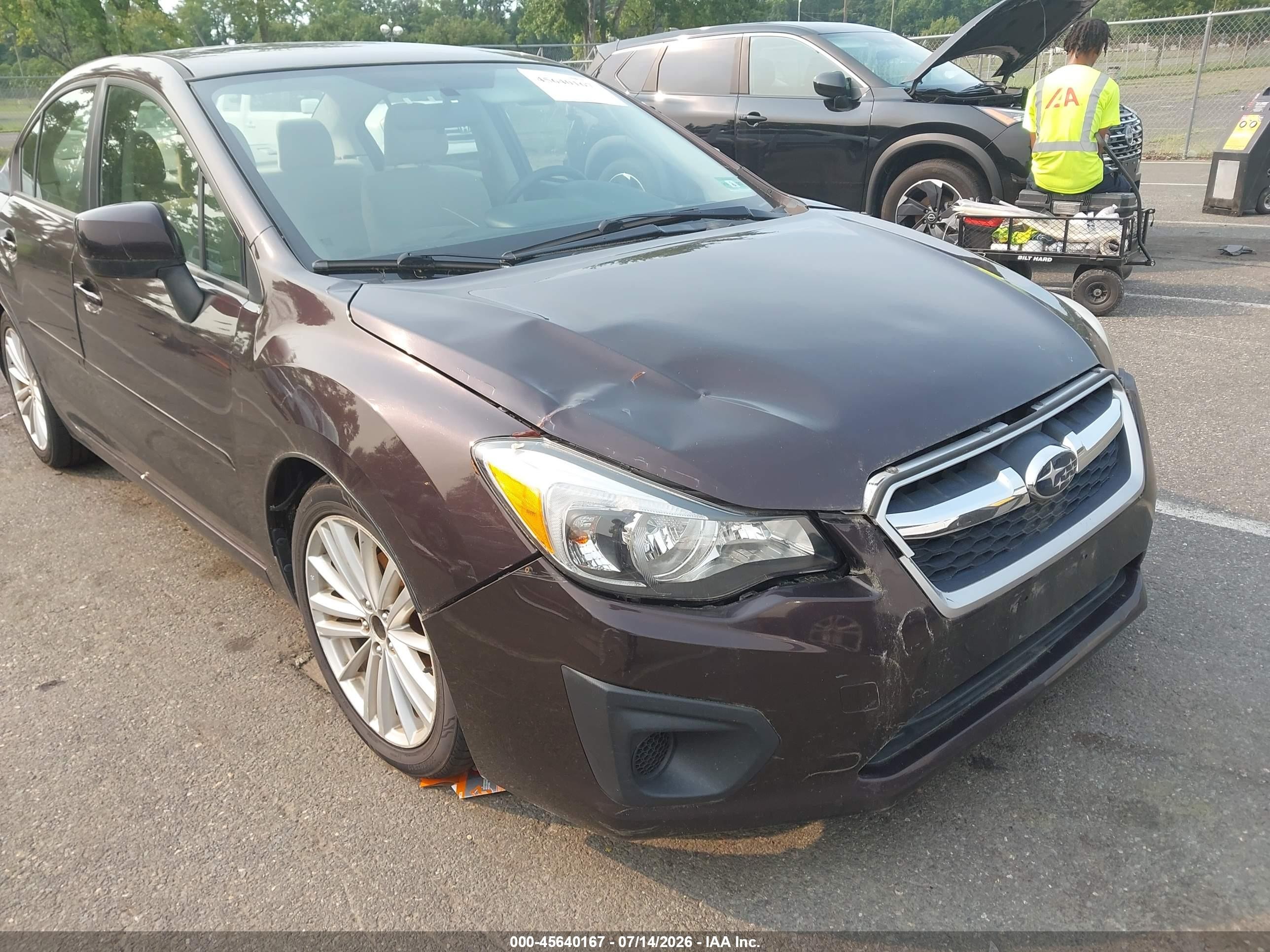 2013 Subaru Impreza 2.0i Premium Brown vin: JF1GJAD63DH011314