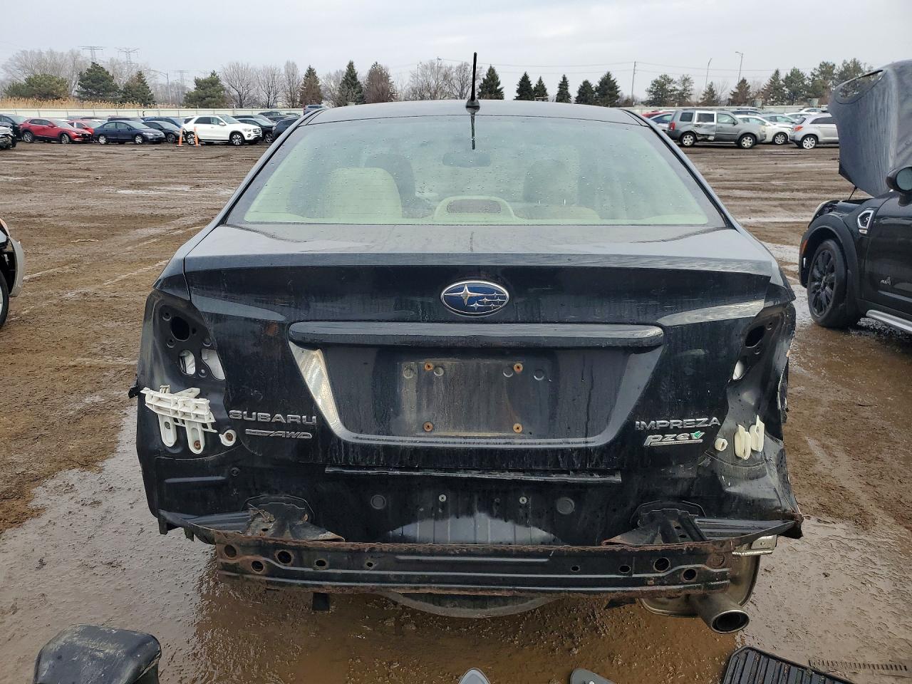 2013 Subaru Impreza Premium Black vin: JF1GJAD63DH028274
