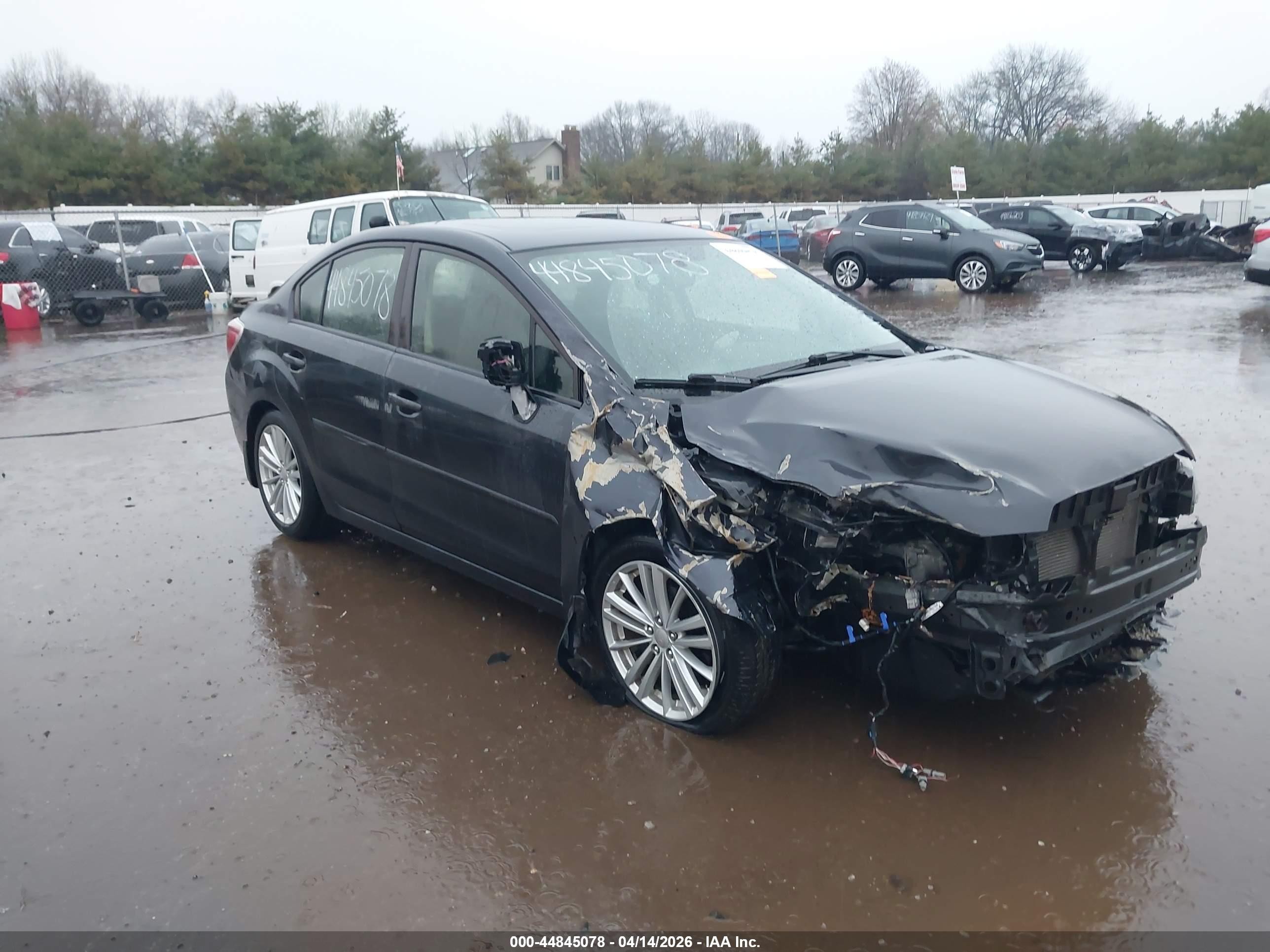 2013 Subaru Impreza 2.0i Premium Gray vin: JF1GJAD63DH035225
