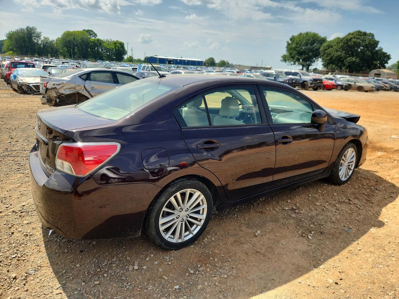2012 Subaru Impreza Premium Фиолетовый vin: JF1GJAD65CH010065