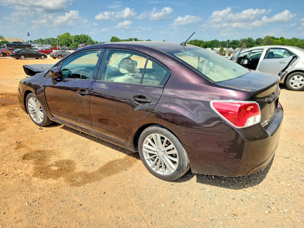 2012 Subaru Impreza Premium Фиолетовый vin: JF1GJAD65CH010065