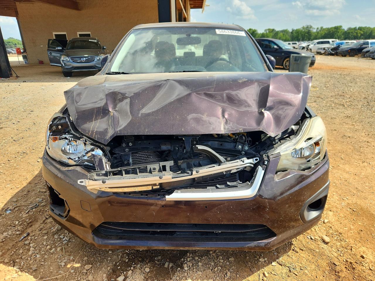 2012 Subaru Impreza Premium Фиолетовый vin: JF1GJAD65CH010065