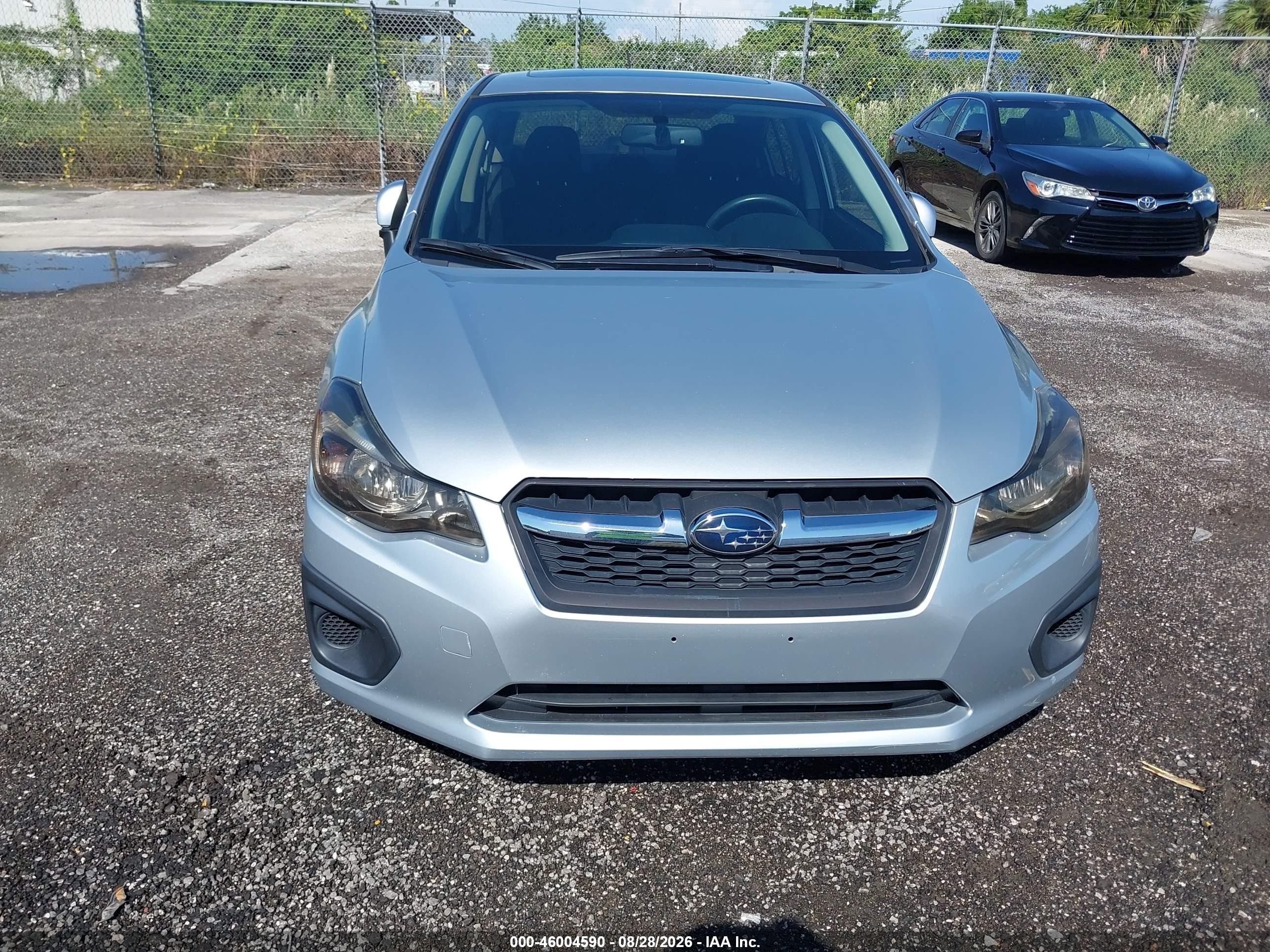 2013 Subaru Impreza 2.0i Premium Silver vin: JF1GJAD65DH005434