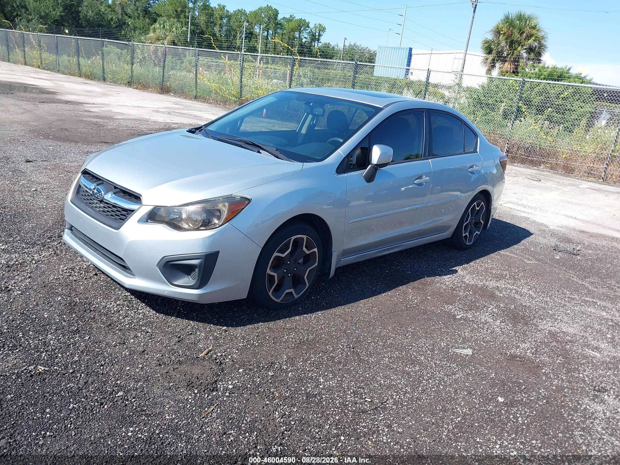 2013 Subaru Impreza 2.0i Premium Silver vin: JF1GJAD65DH005434