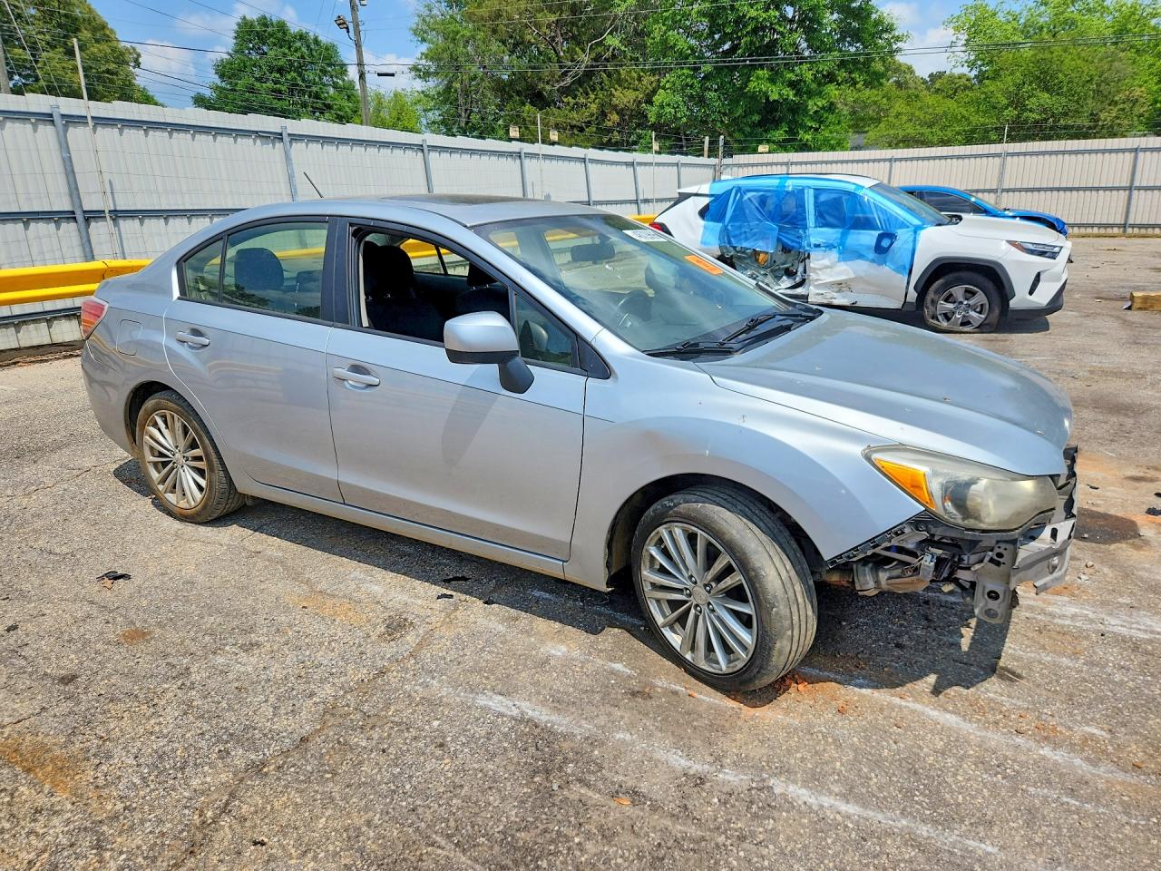2013 Subaru Impreza Premium Silver vin: JF1GJAD65DH013534