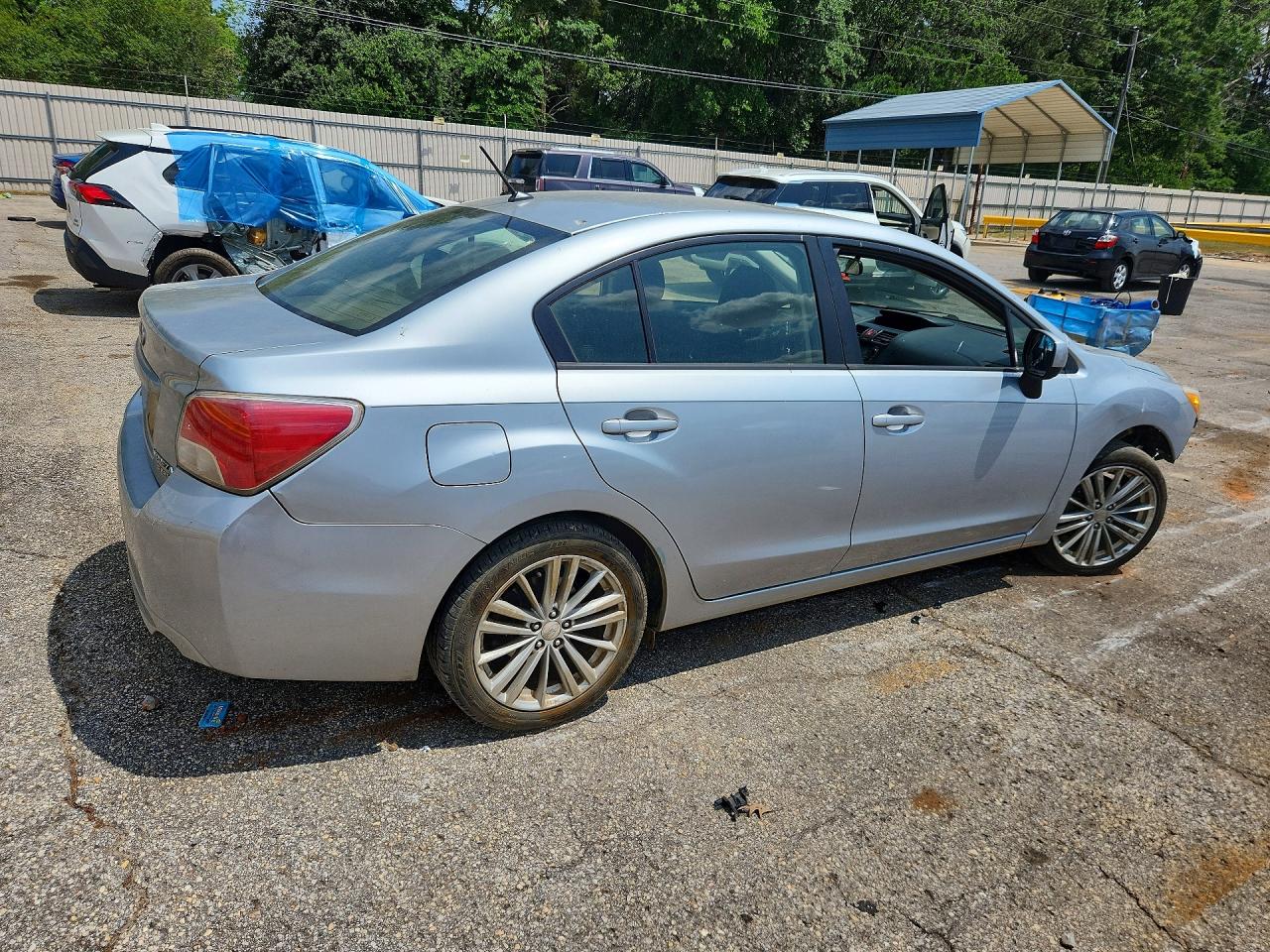 2013 Subaru Impreza Premium Silver vin: JF1GJAD65DH013534