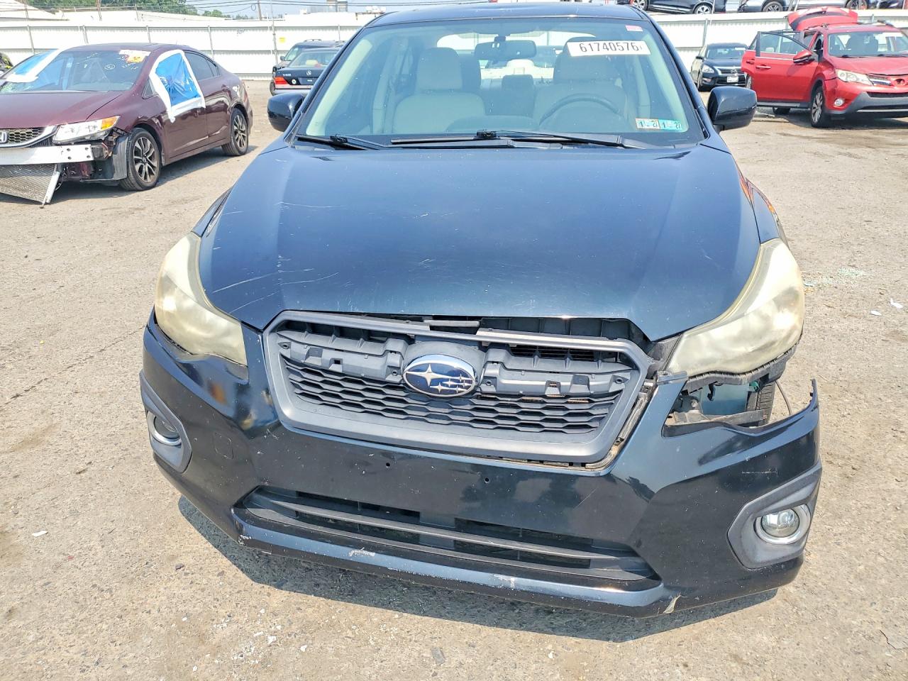 2012 Subaru Impreza Premium Black vin: JF1GJAD66CH004825
