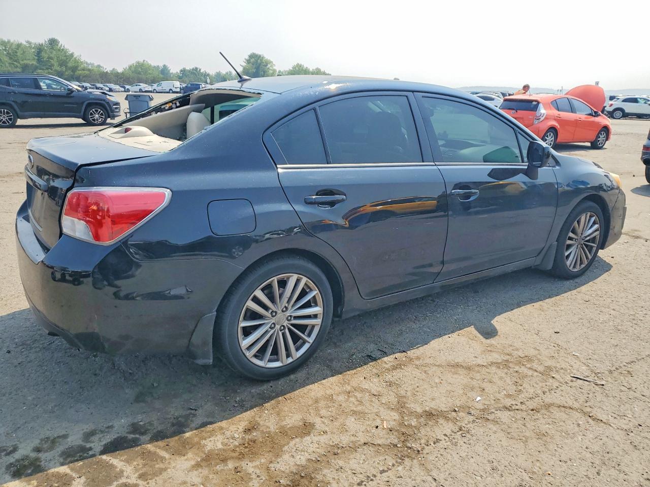 2012 Subaru Impreza Premium Black vin: JF1GJAD66CH004825