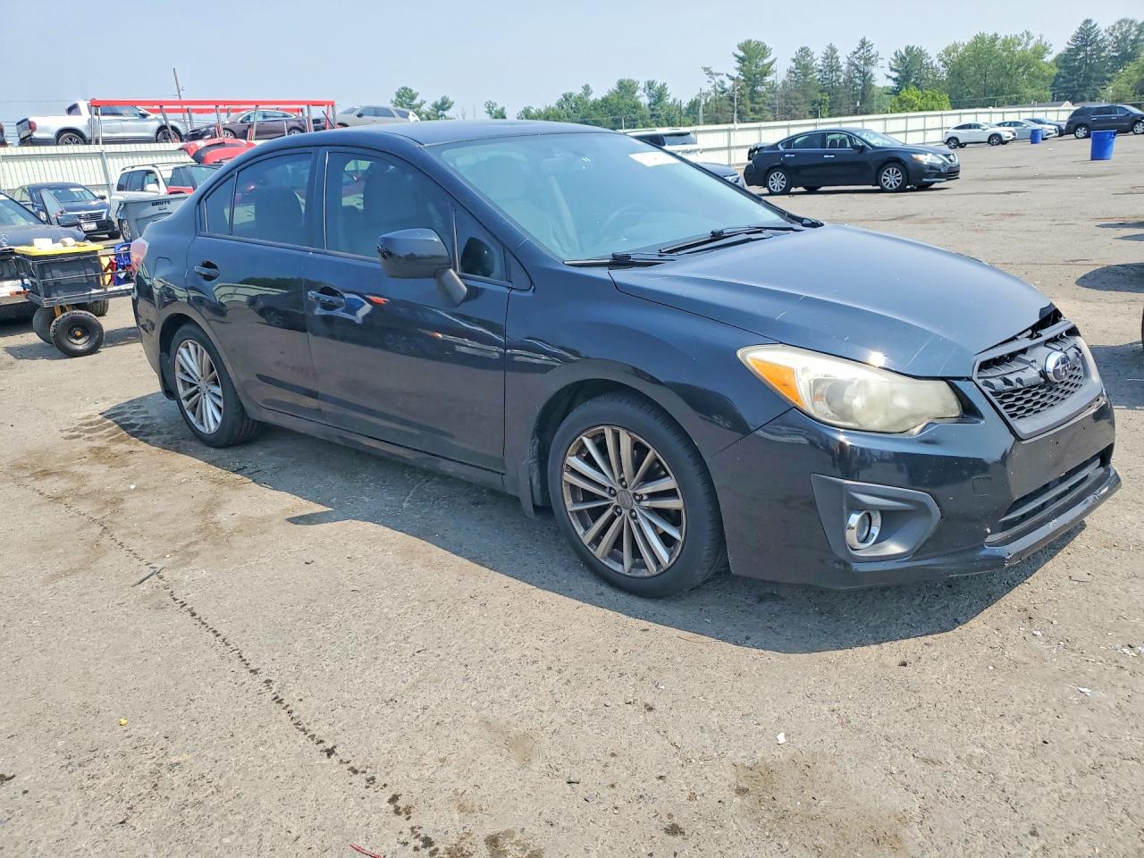 2012 Subaru Impreza Premium Black vin: JF1GJAD66CH004825