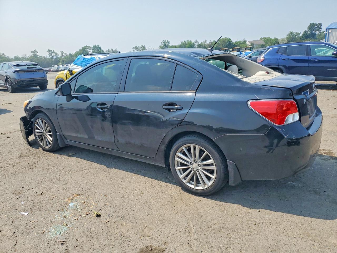 2012 Subaru Impreza Premium Black vin: JF1GJAD66CH004825