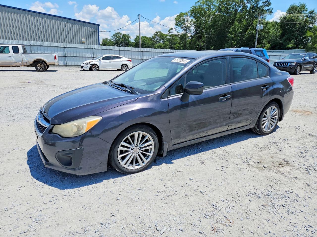 2012 Subaru Impreza Premium Black vin: JF1GJAD66CH016862