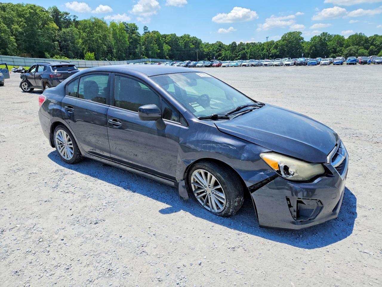 2012 Subaru Impreza Premium Black vin: JF1GJAD66CH016862