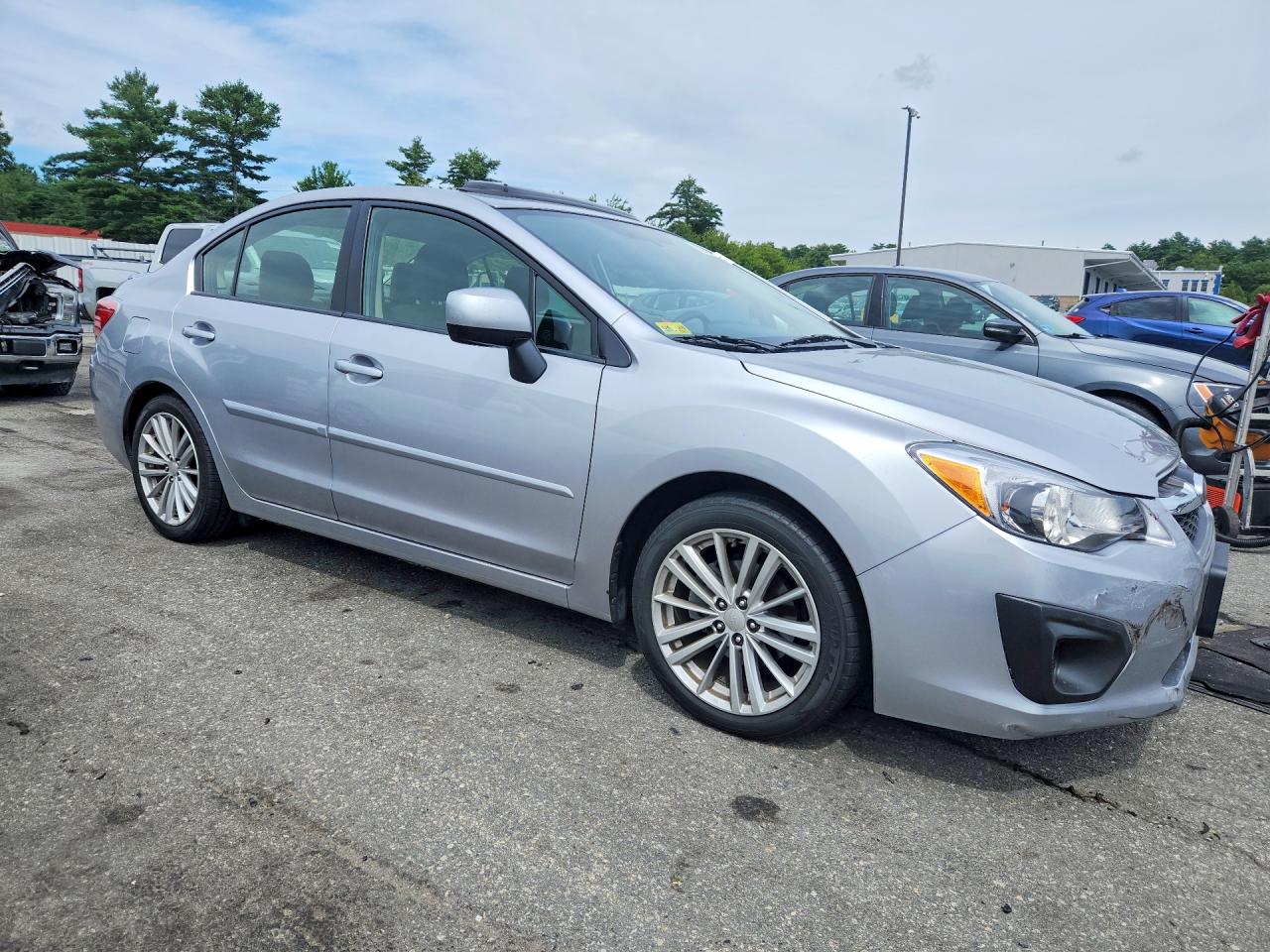 2012 Subaru Impreza Premium Silver vin: JF1GJAD66CH019096
