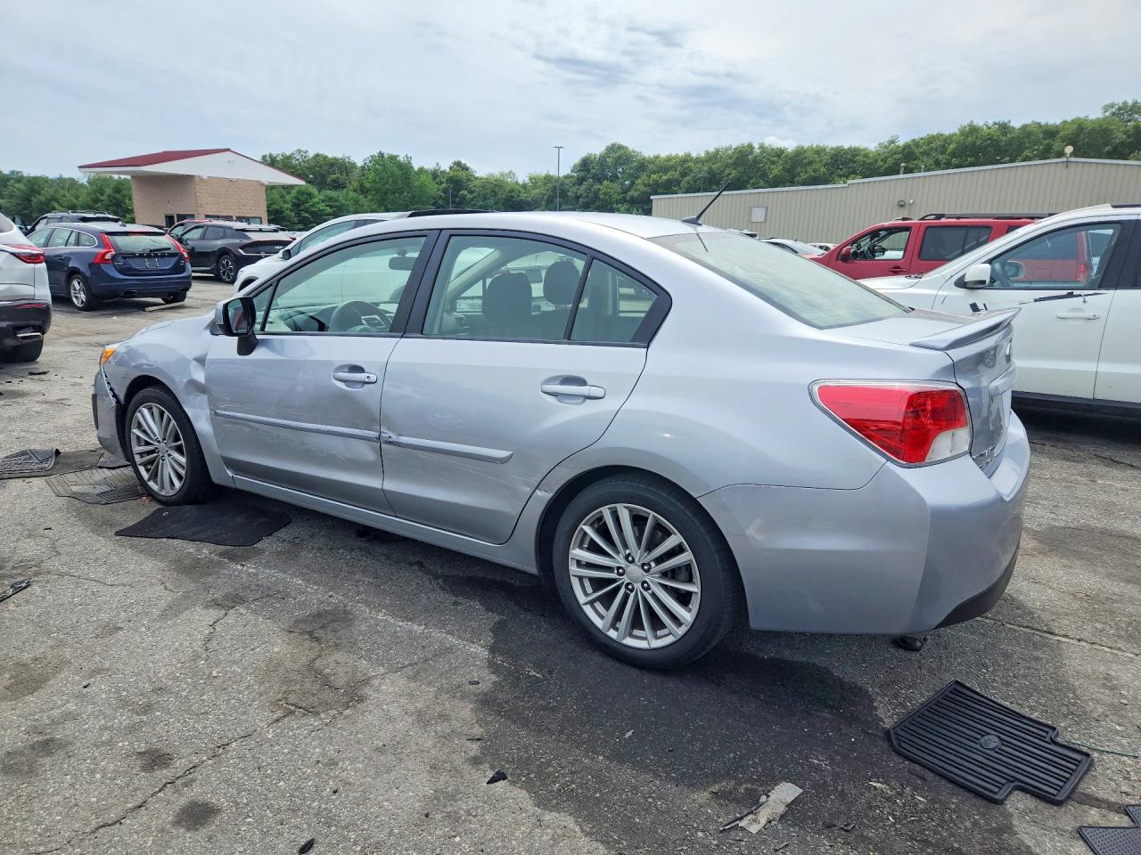 2012 Subaru Impreza Premium Silver vin: JF1GJAD66CH019096