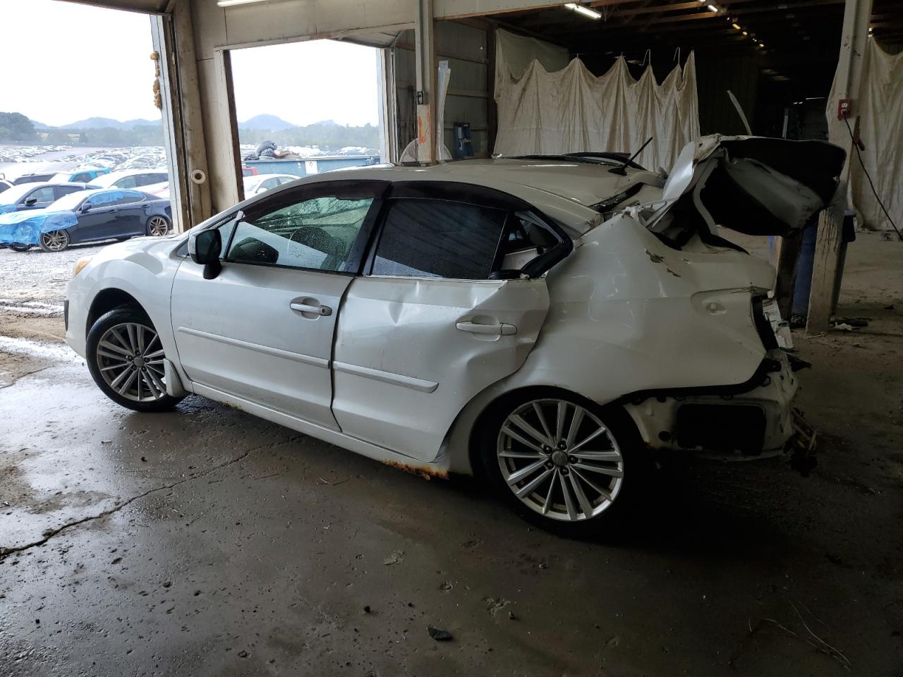 2012 Subaru Impreza Premium White vin: JF1GJAD66CH026954