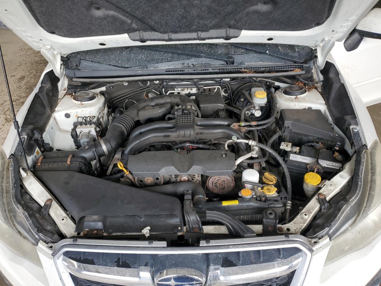 2012 Subaru Impreza Premium White vin: JF1GJAD66CH026954