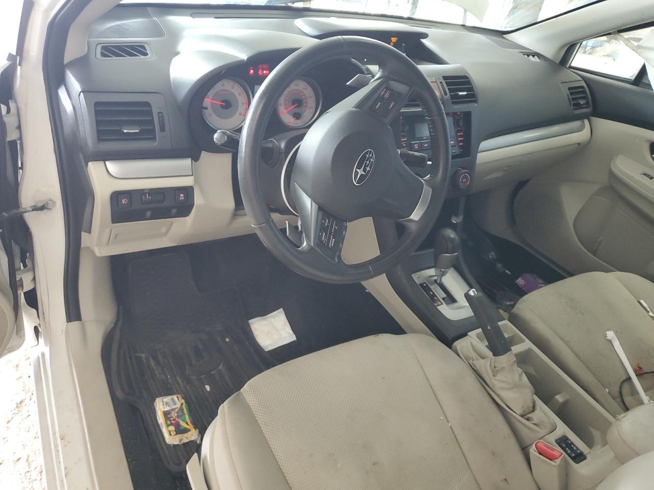 2012 Subaru Impreza Premium White vin: JF1GJAD66CH026954
