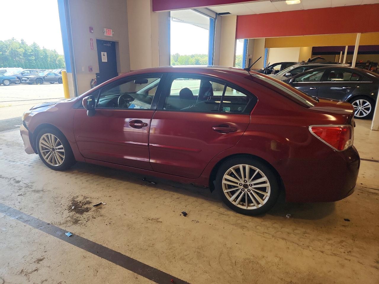 2012 Subaru Impreza Premium Maroon vin: JF1GJAD67CH012545