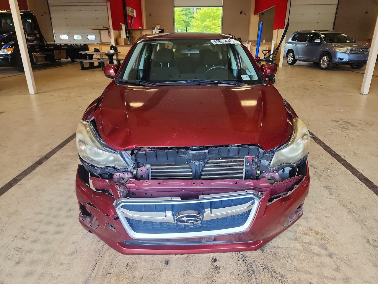 2012 Subaru Impreza Premium Maroon vin: JF1GJAD67CH012545