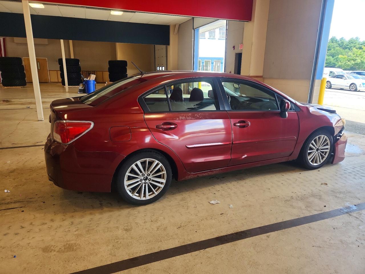 2012 Subaru Impreza Premium Maroon vin: JF1GJAD67CH012545