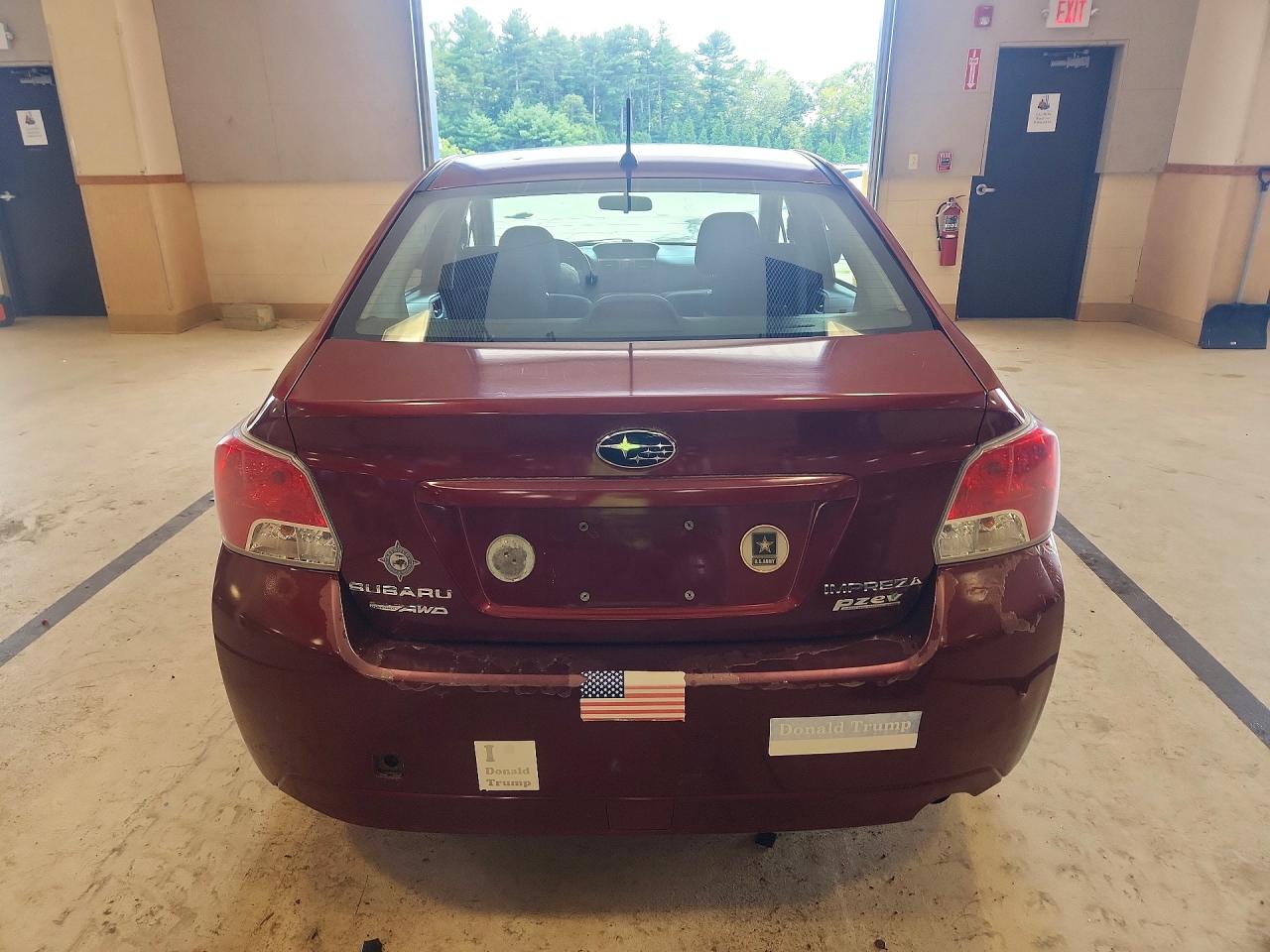 2012 Subaru Impreza Premium Maroon vin: JF1GJAD67CH012545