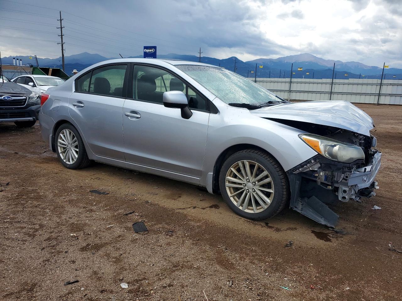 2013 Subaru Impreza Premium Silver vin: JF1GJAD68DH008330