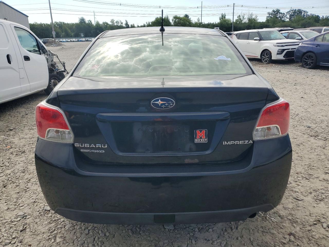 2013 Subaru Impreza Premium Black vin: JF1GJAD68DH014919