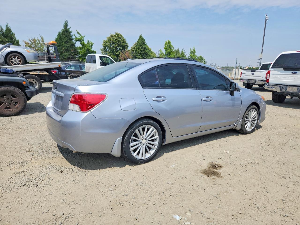 2012 Subaru Impreza Premium Silver vin: JF1GJAD69CH015043