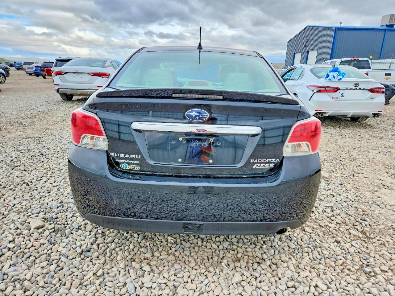 2012 Subaru Impreza Premium Black vin: JF1GJAD69CH021263